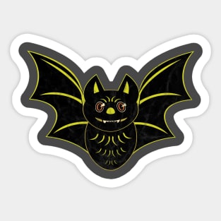 Vintage Halloween Bat Sticker